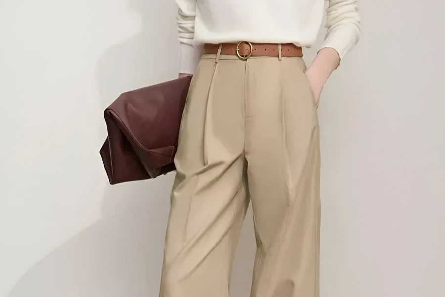 Chic High Waisted Pants