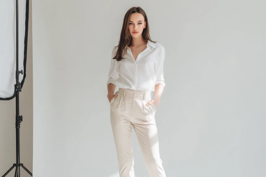 Chic High Waisted Pants